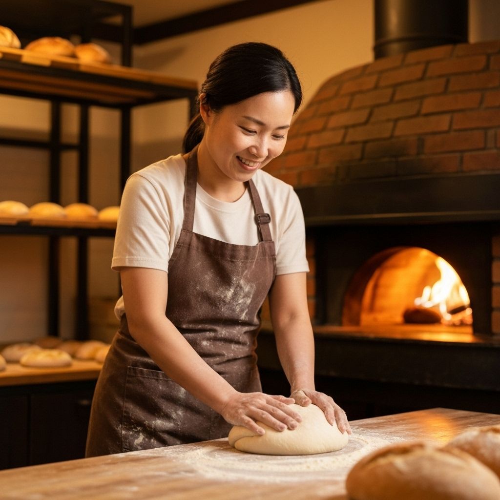 Baker at work